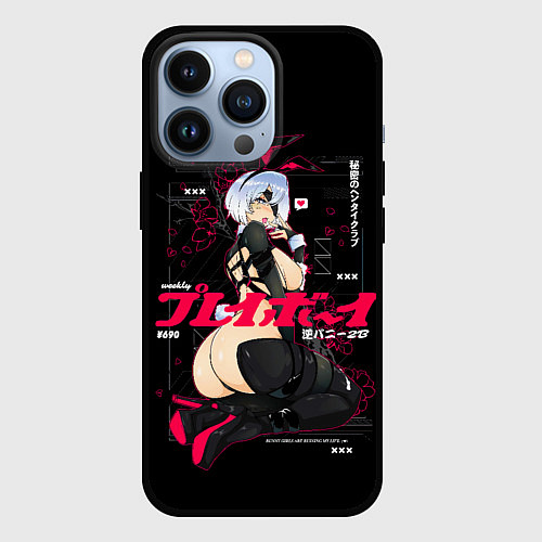 Чехол iPhone 13 Pro Nier automata waifu / 3D-Черный – фото 1