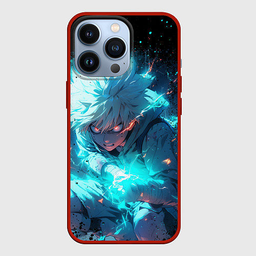 Чехол iPhone 13 Pro Аура киллуа - hunter x hunter / 3D-Красный – фото 1