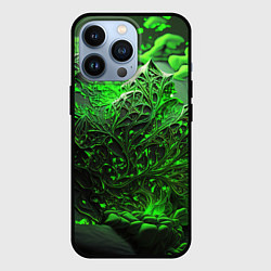 Чехол для iPhone 13 Pro Зеленая кислота, цвет: 3D-черный