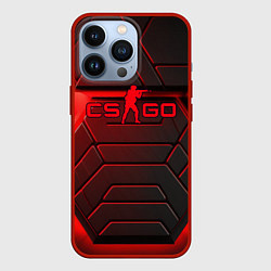 Чехол для iPhone 13 Pro Red neon CS GO, цвет: 3D-красный
