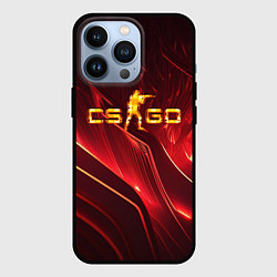 Чехол для iPhone 13 Pro CS GO fire logo, цвет: 3D-черный