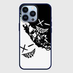 Чехол для iPhone 13 Pro Smile - black and white, цвет: 3D-тёмно-синий