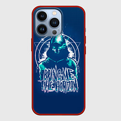 Чехол для iPhone 13 Pro Bring Me The Horizon Scull, цвет: 3D-красный