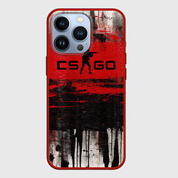 Чехол для iPhone 13 Pro CS GO brushes, цвет: 3D-красный