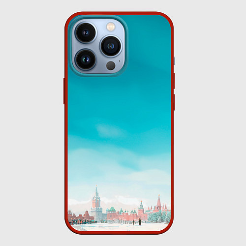 Чехол iPhone 13 Pro Нейрокремль / 3D-Красный – фото 1
