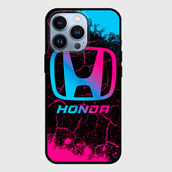 Чехол для iPhone 13 Pro Honda - neon gradient, цвет: 3D-черный