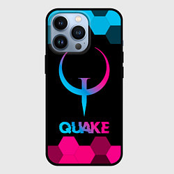 Чехол для iPhone 13 Pro Quake - neon gradient, цвет: 3D-черный
