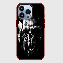 Чехол для iPhone 13 Pro Brutal skull, цвет: 3D-красный