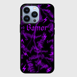 Чехол для iPhone 13 Pro Геймер - паттерн, цвет: 3D-черный