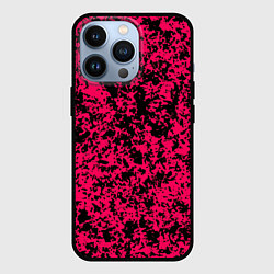 Чехол iPhone 13 Pro Ярко-розовый пятнистый