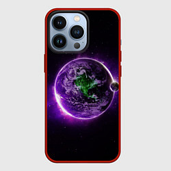Чехол для iPhone 13 Pro Планета - космос, цвет: 3D-красный