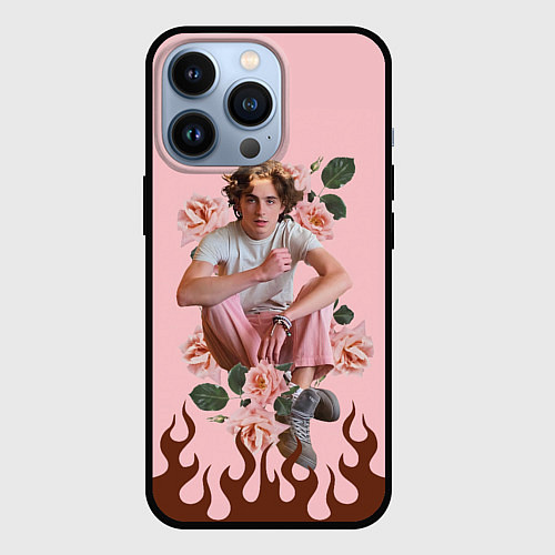 Чехол iPhone 13 Pro Тимоти в огне / 3D-Черный – фото 1
