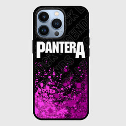 Чехол для iPhone 13 Pro Pantera rock legends: символ сверху, цвет: 3D-черный