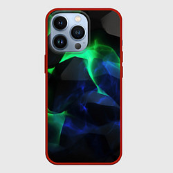 Чехол для iPhone 13 Pro Неоновая лава из плит, цвет: 3D-красный