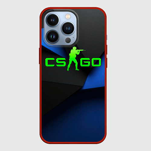 Чехол iPhone 13 Pro CS GO standart abstract / 3D-Красный – фото 1