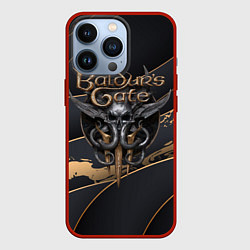 Чехол для iPhone 13 Pro Baldurs Gate 3 logo dark logo, цвет: 3D-красный