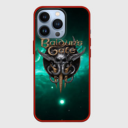 Чехол для iPhone 13 Pro Baldurs Gate 3 logo green, цвет: 3D-красный