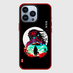 Чехол для iPhone 13 Pro Величие в лунном свете, цвет: 3D-красный