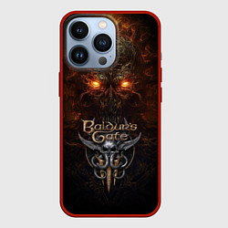 Чехол для iPhone 13 Pro Baldurs Gate 3 logo, цвет: 3D-красный