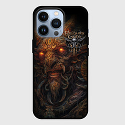 Чехол для iPhone 13 Pro Baldurs Gate 3 logo demon, цвет: 3D-черный