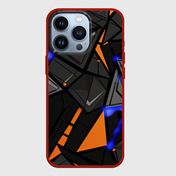 Чехол для iPhone 13 Pro Orange black style, цвет: 3D-красный