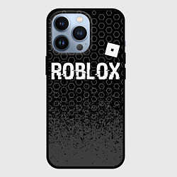 Чехол iPhone 13 Pro Roblox glitch на темном фоне: символ сверху