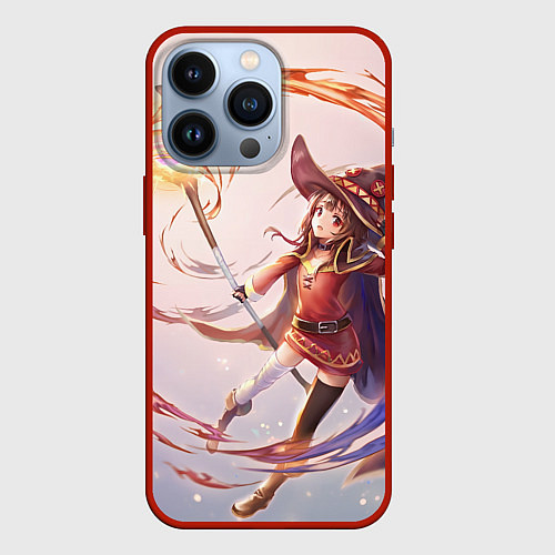 Чехол iPhone 13 Pro Коносуба Мэгумин / 3D-Красный – фото 1