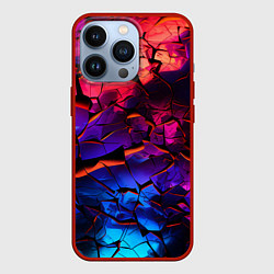 Чехол для iPhone 13 Pro Светящаяся Земля, цвет: 3D-красный