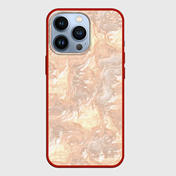 Чехол для iPhone 13 Pro Бежевый вихрь, цвет: 3D-красный