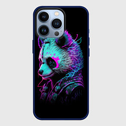 Чехол для iPhone 13 Pro Панда киберпанк, цвет: 3D-тёмно-синий