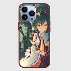 Чехол для iPhone 13 Pro Touhou Project Reimu Hakurei, цвет: 3D-красный