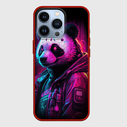 Чехол для iPhone 13 Pro Panda cyberpunk, цвет: 3D-красный