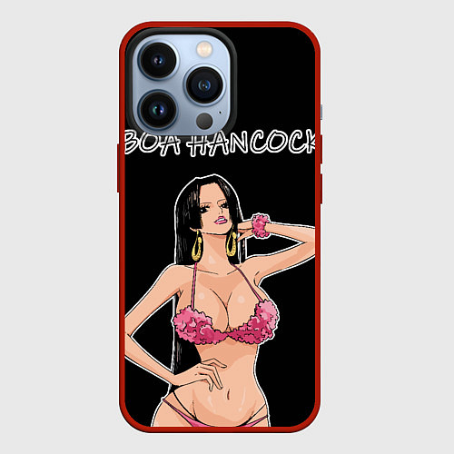 Чехол iPhone 13 Pro Боа Хенкок - Ван пис / 3D-Красный – фото 1