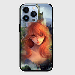 Чехол для iPhone 13 Pro Аниме девушка лиса, цвет: 3D-черный