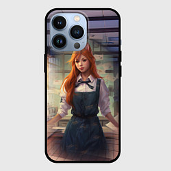 Чехол iPhone 13 Pro Девушка студентка лиса