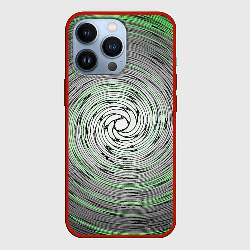 Чехол iPhone 13 Pro Круговорот / 3D-Красный – фото 1