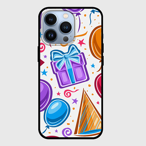 Чехол iPhone 13 Pro Вечеринка / 3D-Черный – фото 1