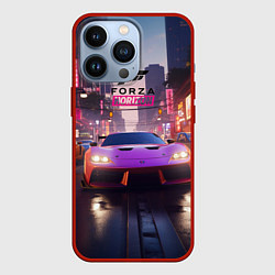 Чехол для iPhone 13 Pro Forza Horizon street racing, цвет: 3D-красный