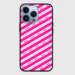 Чехол для iPhone 13 Pro Барби и розовые полосы, цвет: 3D-черный