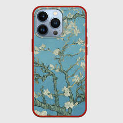 Чехол для iPhone 13 Pro Цветущие ветки миндаля - картина ван Гога, цвет: 3D-красный