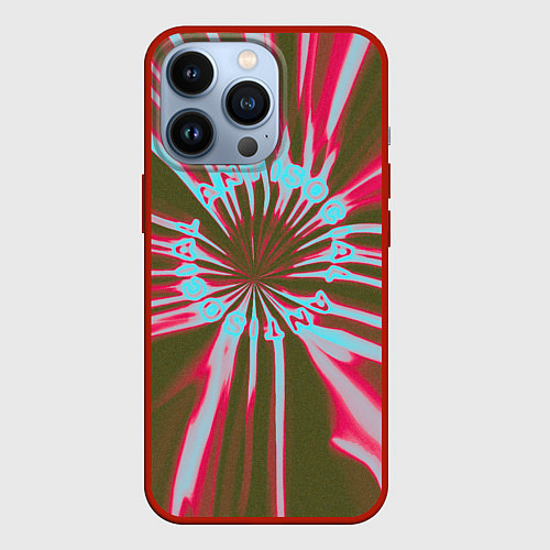 Чехол iPhone 13 Pro Антисоциальность / 3D-Красный – фото 1