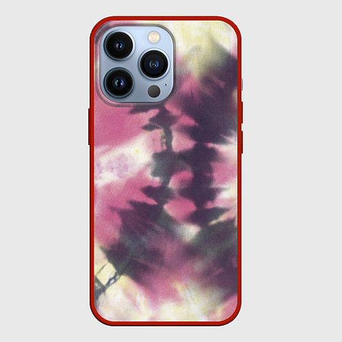 Чехол iPhone 13 Pro Tie-Dye дизайн / 3D-Красный – фото 1