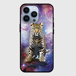 Чехол для iPhone 13 Pro Space leopard, цвет: 3D-черный