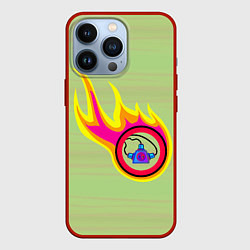 Чехол для iPhone 13 Pro Пожарная памятка, цвет: 3D-красный