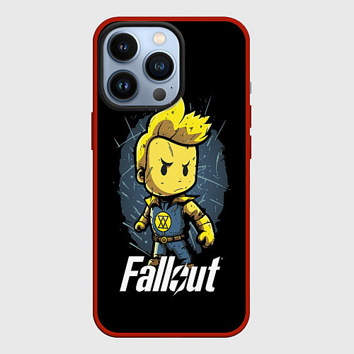 Чехол iPhone 13 Pro Fallout boy / 3D-Красный – фото 1