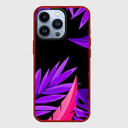 Чехол для iPhone 13 Pro Floral composition - neon, цвет: 3D-красный