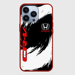 Чехол для iPhone 13 Pro Honda - белые краски, цвет: 3D-красный