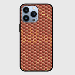 Чехол iPhone 13 Pro Красная броня с желтым отливом
