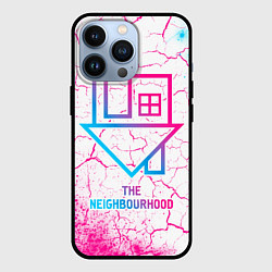 Чехол для iPhone 13 Pro The Neighbourhood neon gradient style, цвет: 3D-черный