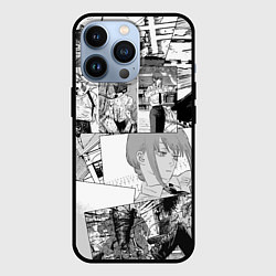 Чехол для iPhone 13 Pro Человек Бензопила манга, цвет: 3D-черный